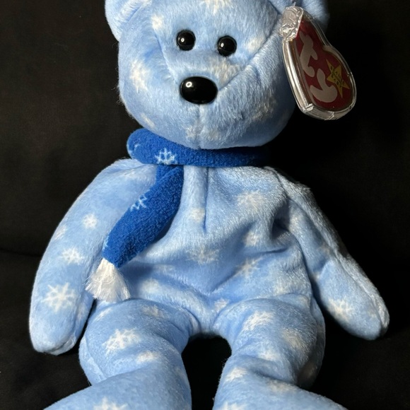 Ty Other - Ty Blue Snowflake Plush Bear